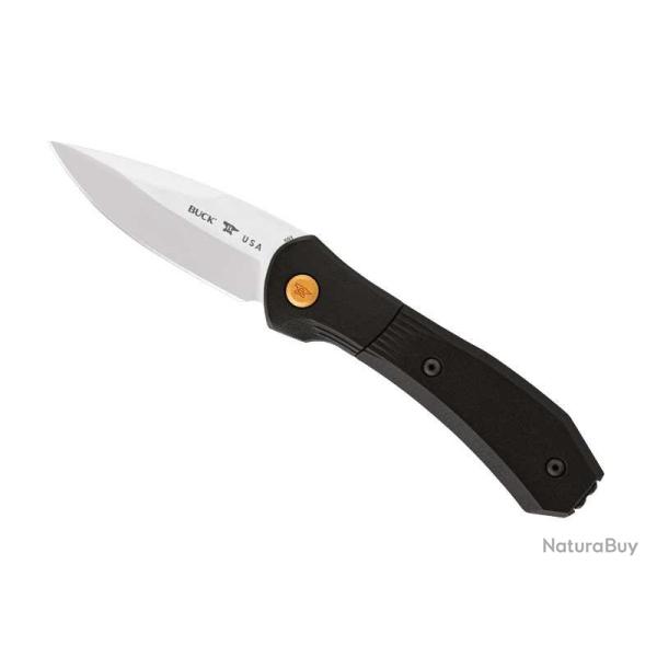 Couteau automatique Buck Knives PARADIGM SHIFT NOIR lame drop point acier CPM-S35VN