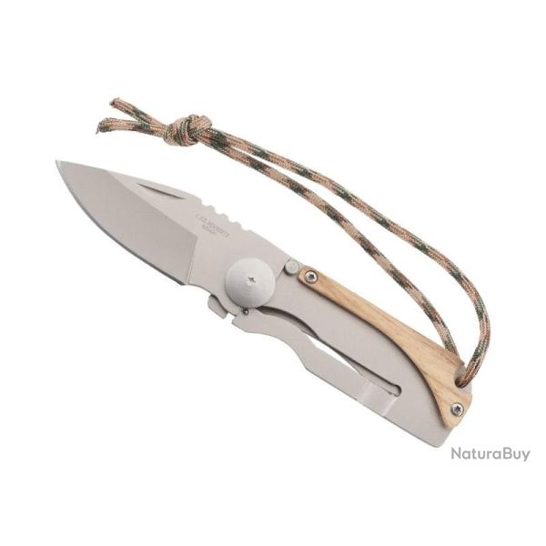 Canif Herbertz INOX/ZEBRA 7,5CM INOX lame acier 420  cran intrieur et  onglet