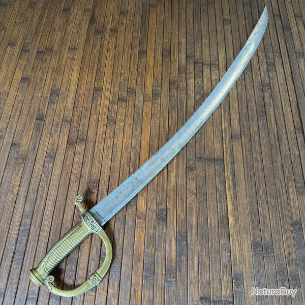 SABRE BRIQUET DE LA GARDE NATIONALE CROISI�RE GRAV�E LIBERT� - ORDRE PUBLIQUE FRANCE 1830-40