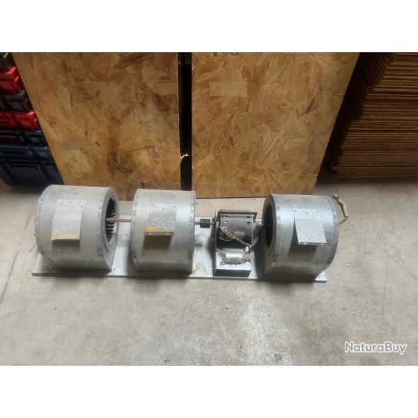 extracteur air triple escargot Sisme K48424 M01871 ventilation fum�e hotte d�senfumage pro