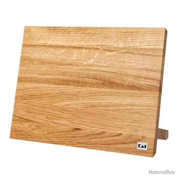 Kai DM-0805 Porte-couteaux Chne pour 6-8 couteaux magntique