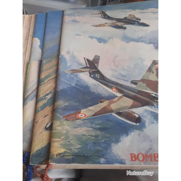 Escadrilles. Livret de 3 fascicules sur la totalit� des insignes des escadrilles. Complet.