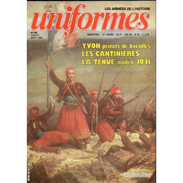 revue uniformes 68, les cantini�res restauration � IIIe r�publique, 1767 officier d'infanterie,