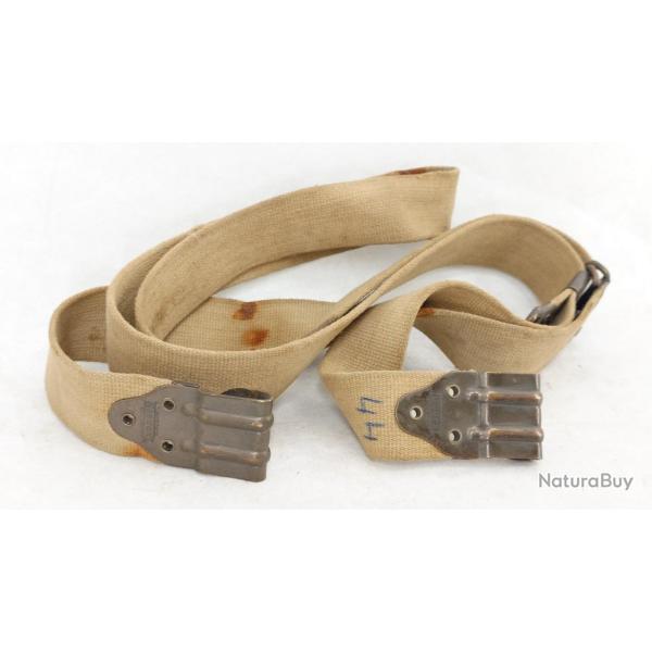 WW2 BRETELLE EN TOILE WEB BEIGE NOBUCKL FUSIL SPRINGFIELD 1903 THOMPSON 1928 GARAND M1 - USA SECOND 