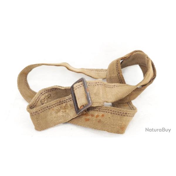 BRETELLE TOILE ERSATZ CACHOU POUR CARABINE MOUSQUETON BERTHIER - FRANCE WW1 PREMIERE GUERRE MONDIALE