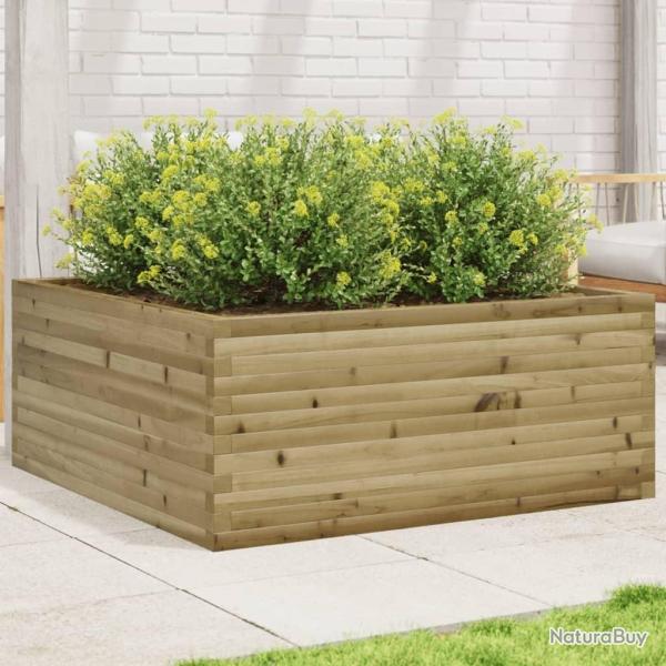 Jardini�re 110x110x46 cm bois de pin impr�gn�