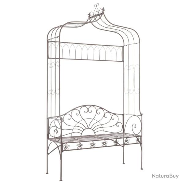 Banc de jardin 122 cm Fer Marron antique