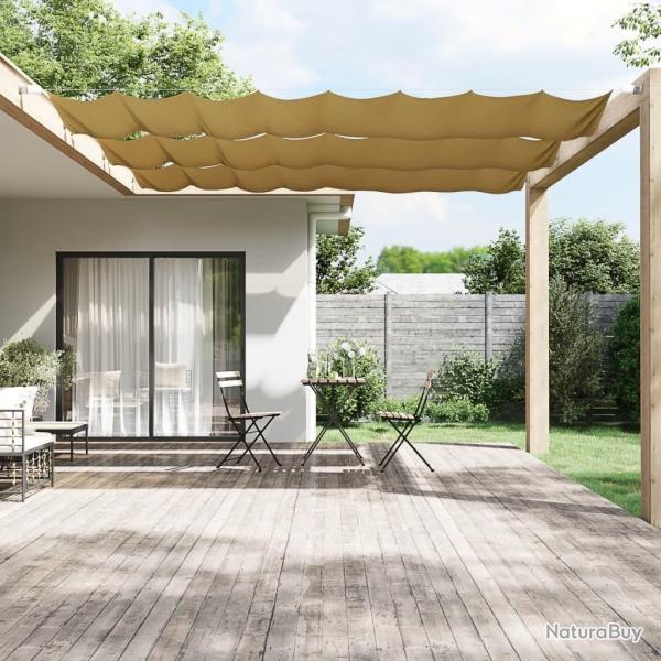 Auvent vertical Beige 60x1200 cm Tissu oxford