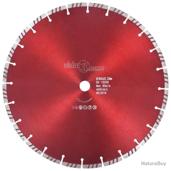 Disque de coupe diamant� avec turbo Acier 350 mm