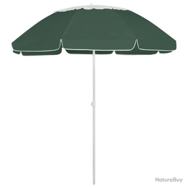 Parasol de plage vert 300 cm