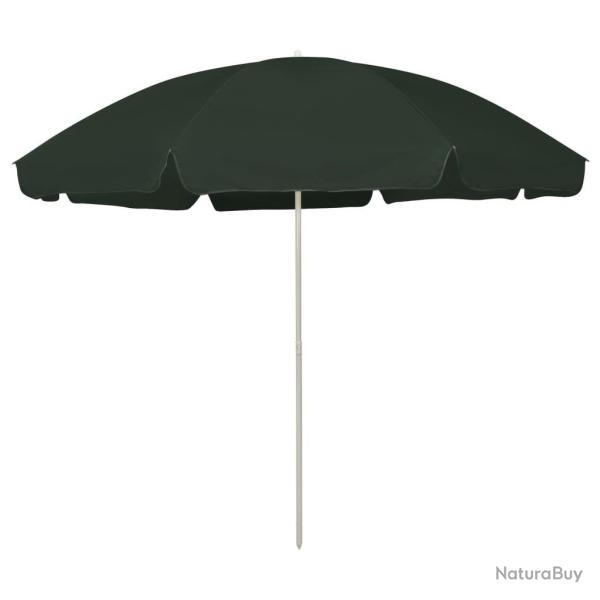 Parasol de plage vert 300 cm