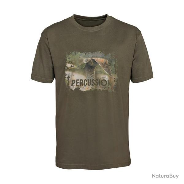 PERCUSSION T SHIRT SERIGRAPHIE CHASSE 2XL