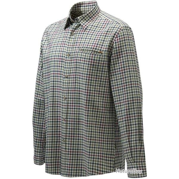 BERETTA CHEMISE WOOD PLAIN COLLAR SHIRT M