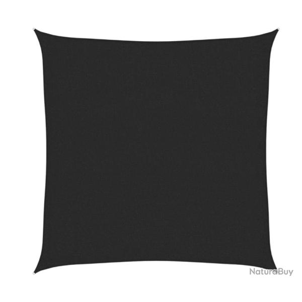 Voile d'ombrage carre noire 2x2 m en PEHD - Protection lgante pour jardin ou terrasse