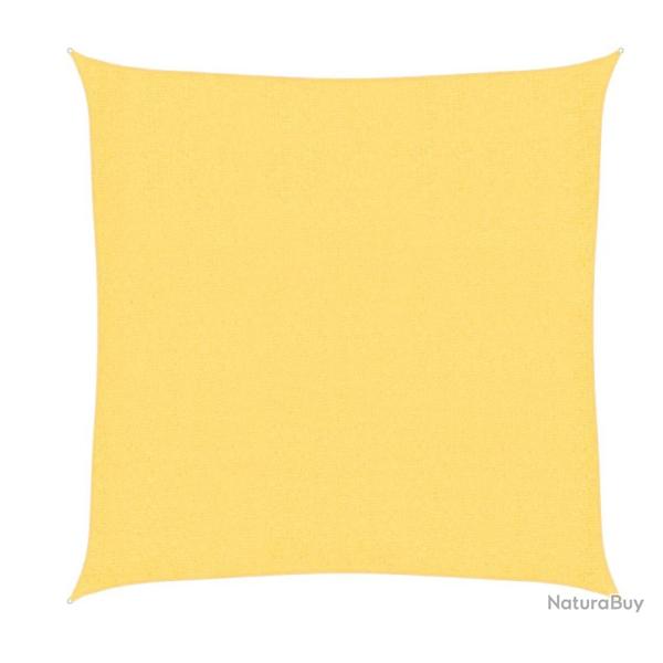 Voile d'ombrage carr� 2x2 m Beige en PEHD - Protection estivale pour terrasse et jardin