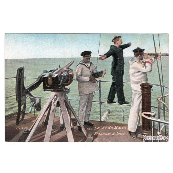 CPA - Marine Militaire -La Vie Marin Signaux a bras  N�3000