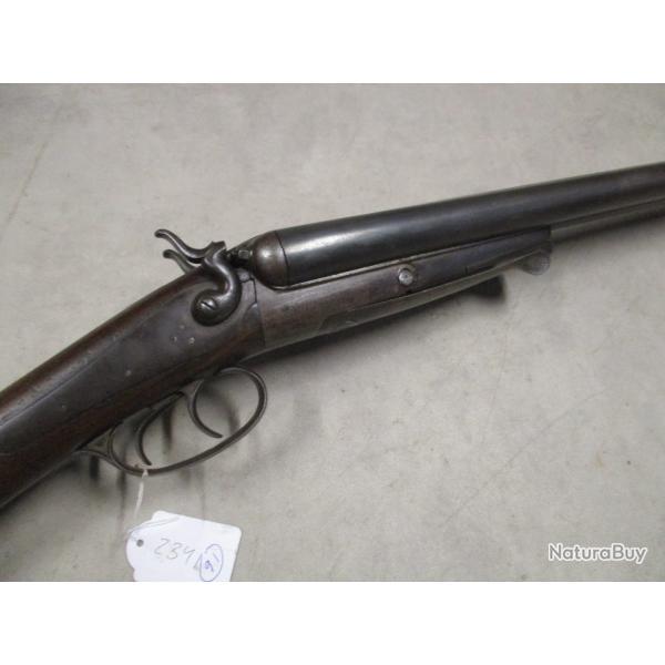 Fusil HUSQVARNA mod�le 1877, Cal 12 � chiens, � 1 euro sans prix de r�serve!!!