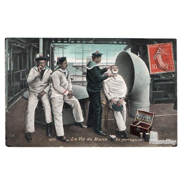 CPA - Marine Militaire -La Vie Marin Le perruquier N�3063