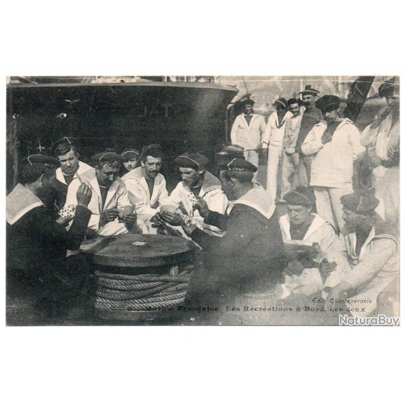 CPA - Marine Militaire -La Vie Marin Les Recvention a Bord Les jeux N�3203