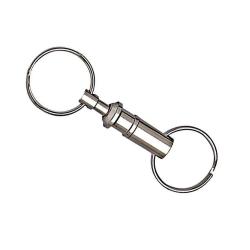 Attache rapide porte-cles chromee