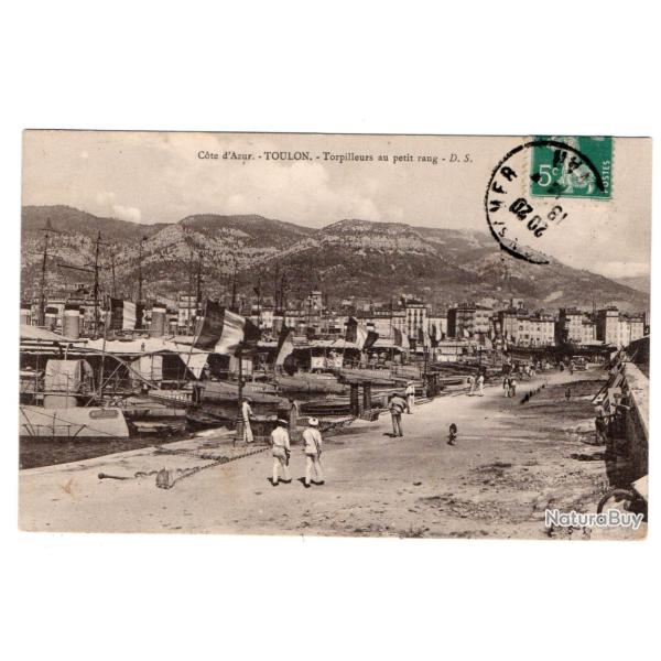 CPA - Marine Militaire - Cote d'Azur -TOULON-Torpilleurs au petit rang  N�3158
