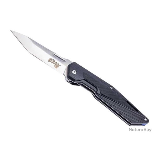 Couteau Herbertz G10 NOIR 11,5CM INOX lame forme tanto acier 420 satin  cran intrieur et  onglet