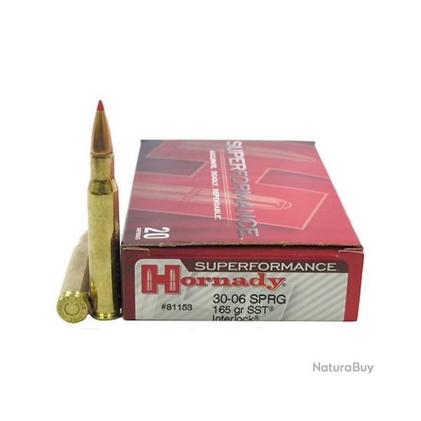 Munitions HORNADY  Cal.30-06 165gr SST Superformance par 60