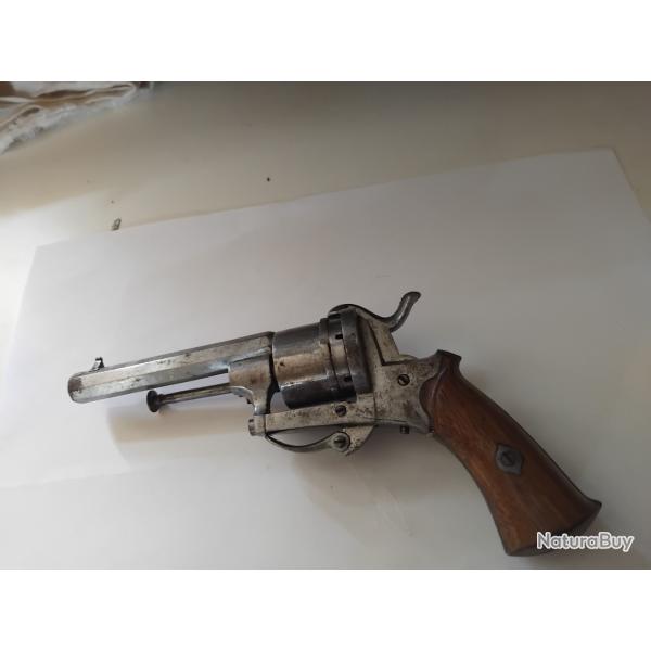 pistolet a broche  genre lefaucheux en 7mm crome