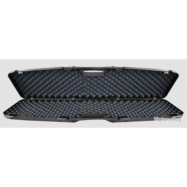 MALLETTE POUR ARME, FERMETURE 4 ATTACHES, MOUSSE ALVEOLEE, 125X25X11 CM