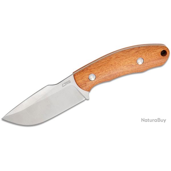 Couteau CJRB Mutt Wood Lame Harpoon Drop Point AR-RPM9 Manche Bois �tui Kydex J1958WD