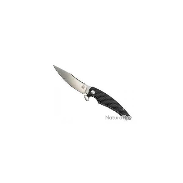 Couteau  Puma tec  G10 NOIR INOX 13CM lame acier 420 avec  flipper 