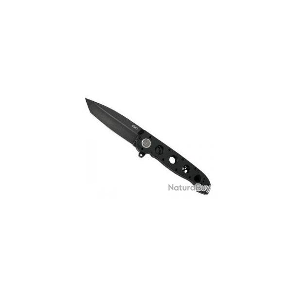 Couteau CRKT  M16-04DB lame forme tanto acier D2 finition  blackwash  avec  flipper 