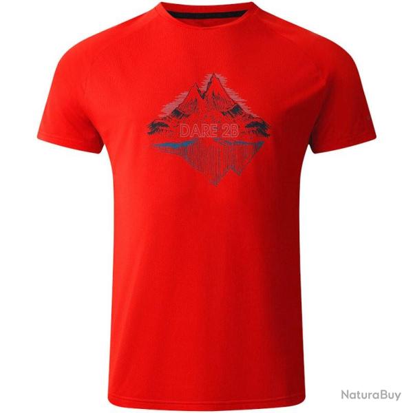 T shirt Dare2b Tech II Tee rouge