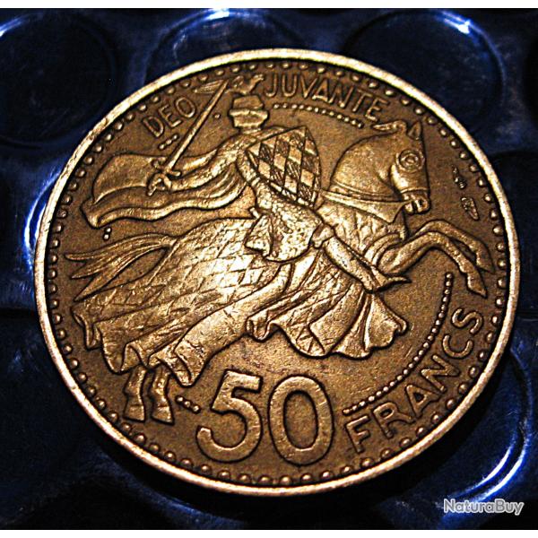 Monaco piece de 50 francs 1950  ttb