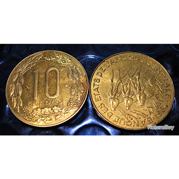 Afrique centrale, piece de 10 francs 1985 ttb