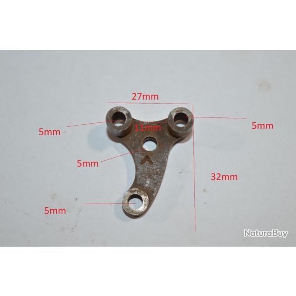 TRIANGLE DE PLATINE fusil  style HAMMERLESS A CHIEN Restauration Chasse poudre noir (20A)