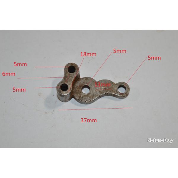 TRIANGLE DE PLATINE fusil ancien style HAMMERLESS A CHIEN Restauration Chasse poudre noir (20)