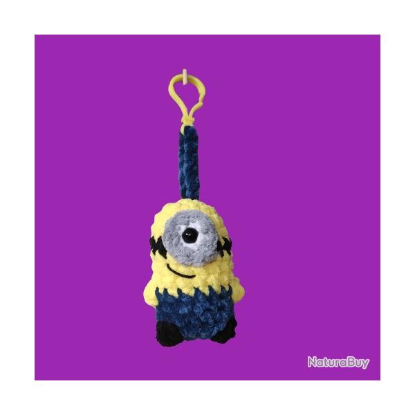 Minion Porte Cls Amigurumi Crochet Peluche Fait Main Neuf * LIVRAISON GRATUITE *