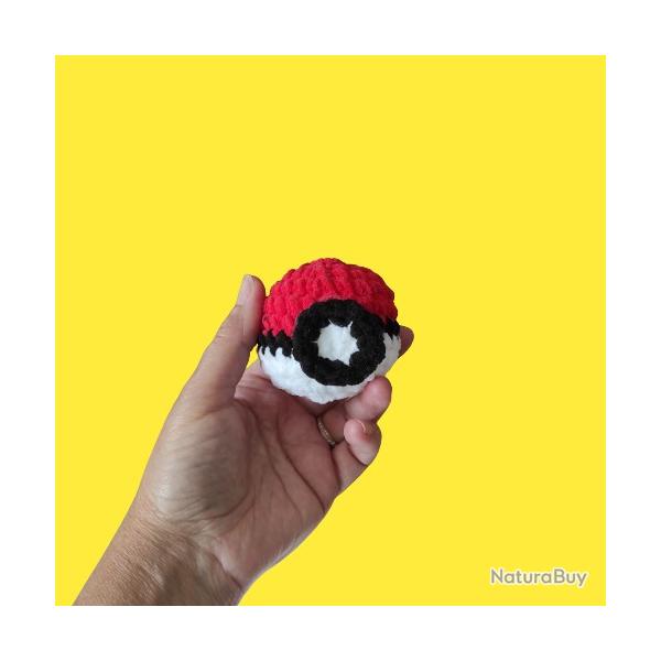 Pokeball Pokmon Amigurumi Crochet Peluche Fait Main Neuf * LIVRAISON GRATUITE *