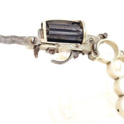 REVOLVER COMBIN&Eacute; APACHE DOLNE - BAR " SORTIE DE BAL " CALIBRE 5MM &Agrave; BROCHE INVENTION DOLNE BREVET&Eacute; -