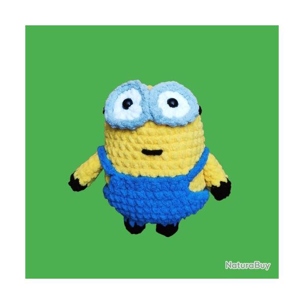 Minion Bob Amigurumi Crochet Peluche Fait Main Neuf * LIVRAISON GRATUITE *