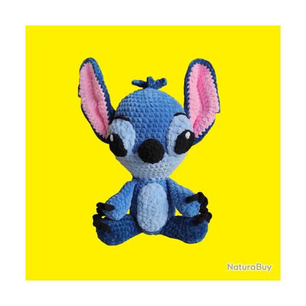 Stitch Disney Amigurumi Crochet Peluche Fait Main Neuf * LIVRAISON GRATUITE *