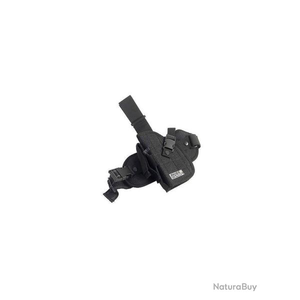 Holster De Cuisse Gaucher Universel Semi-Rigide Swiss Arms - Noir