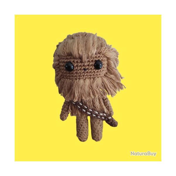 Chewbacca Star Wars Guerre des Etoiles Amigurumi Figurine Crochet Fait Main Neuf LIVRAISON GRATUITE