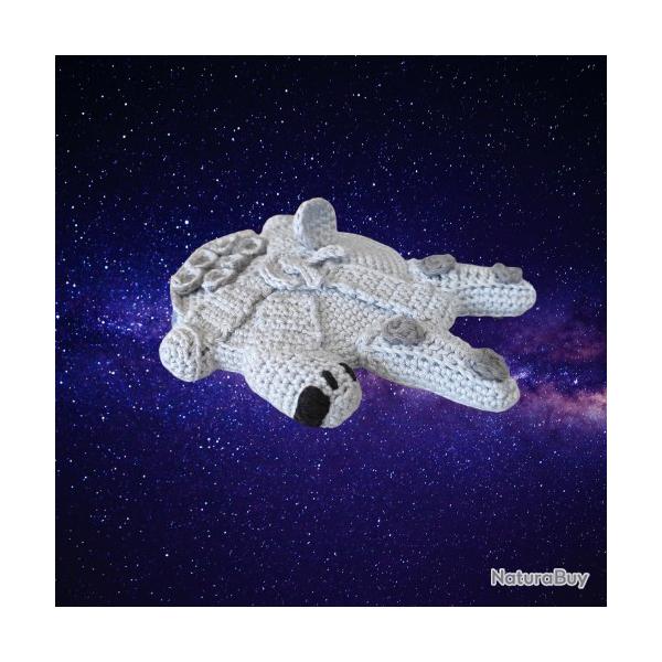 Faucon Millenium Star Wars Guerre des Etoiles Amigurumi Crochet Fait Main Neuf *LIVRAISON GRATUITE*