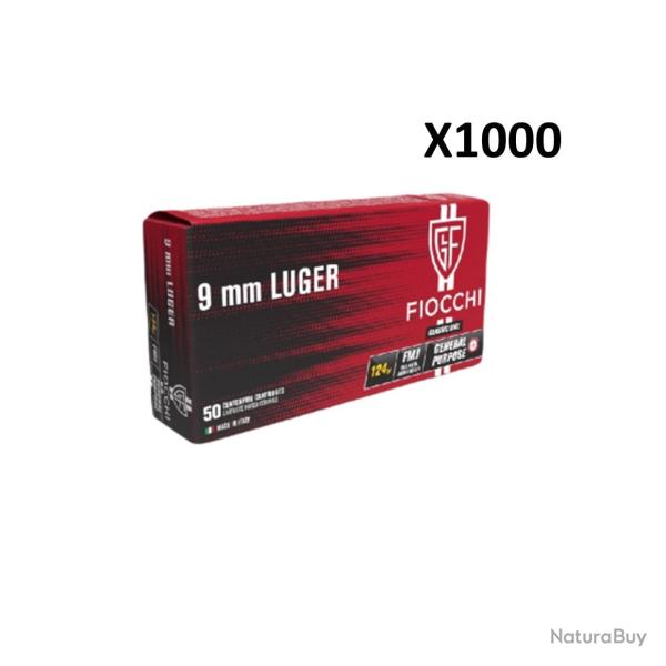 FIOCCHI cal.9x19 FMJ 124gr x1000