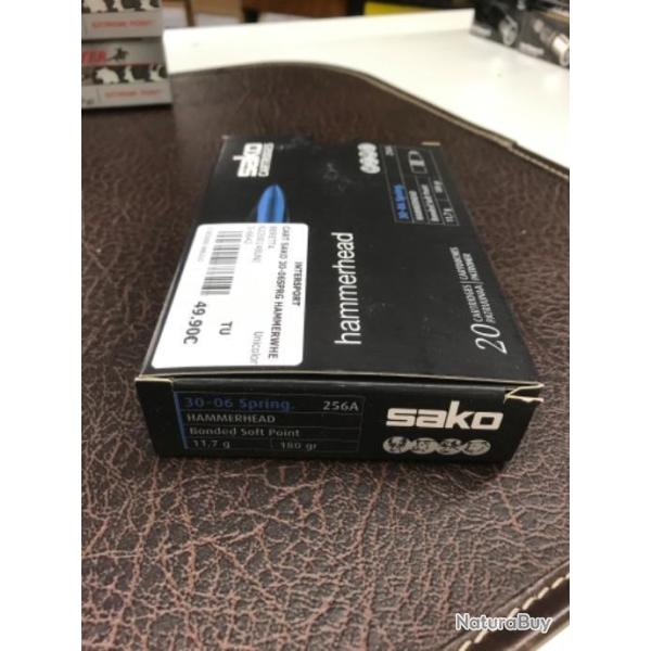 Balles Sako Hammerhead 30-06 sprg 220 grains