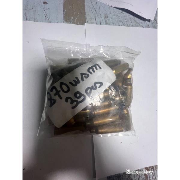Lot 35 douilles vrac 270 wsm mlang tir 1 fois