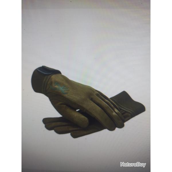 Gloves light green browning