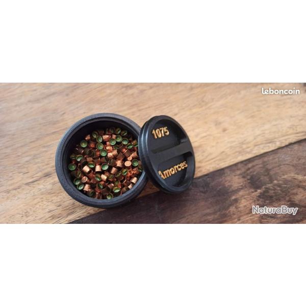 Boite � amorces RWS 1075 Remington CCI 10 pour r�volver et armes � poudre noire tel 1858 colt lepage